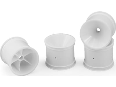 JCO3418W Mono Front Wheel White for RC10t  /  T2  /  T3  /  Gt 4 pieces