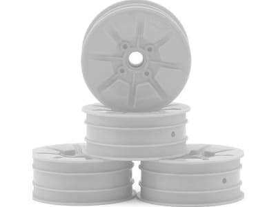 JCO3463W RC10 Pioneer 2.2 Bearing Front Wheels  White   4 
