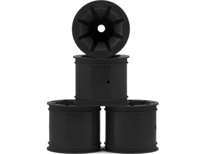 JCO3468B RC10t Pioneer 2.2 Bearing Front Wheels  Black   4 