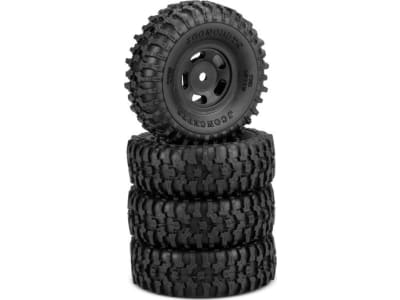 JCO4023-35911 Tusk Tire Gold Cmpnd Blk #3431B Glide5 wheel 2 SCX24