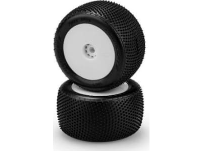 JCO4084-1221 Fuzz Bite - pink compound - pre-mounted white wheels Fits - Losi