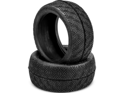 JCO4117-06 Double Bar Silver Compound Tire Fits 4.0 1 / 8th Truck Wheel