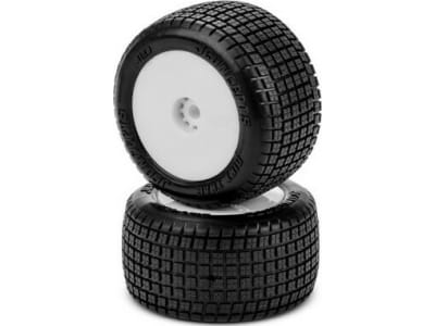 JCO4120-1221 Dirt Trac Mini - green compound pre-mounted white wheels Fits - 