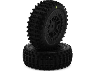 JCO4159-30912 Arrma Typhon Grom Magma Pre-Mounted Tires  2   Yellow 