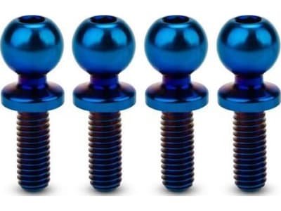 JCO5133-1 Jci 5.5 X 8mm Revolved Titanium Ball-Stud Burnt Blue 4pc Fit