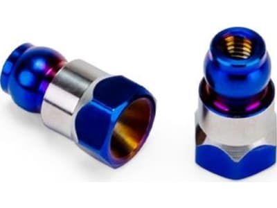 JCO5160-1 RC10b7 Fin Titanium Rear Stand-Off Burnt Blue 10mm for RC10b7