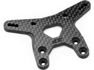 JCO5187-2 RC10b7 Carbon Fiber Front Shock Tower Black Fits RC10b7 RC10b
