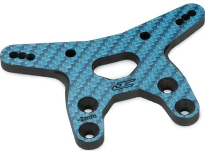 JCO5214-1 RC10B7 -2mm carbon fiber front shock tower - blue