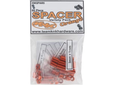 KNKSPVAR5 Aluminum Spacer Variety Pack  Orange   60 