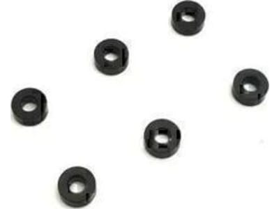 KYO97059-03BK Aluminum Collar 3x7x3mm / Black / 6 pieces