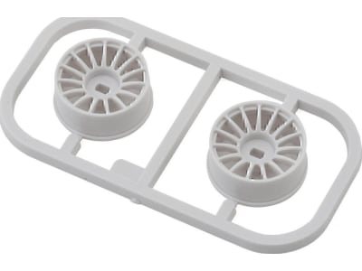 KYOMDH100W-N25B Mini-Z Awd Multi Wheel  White   2   Narrow / +2.5 Offset 