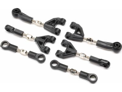 LOS-1923 Adjustable Camber and Steering Link Set: NAS GROM