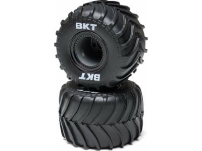 LOS-2060 MT Tires Black Beadlock Premount 2 : Mini LMT
