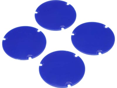 LOS-2889 Wheel Cover Set Blue: 22S Sprint