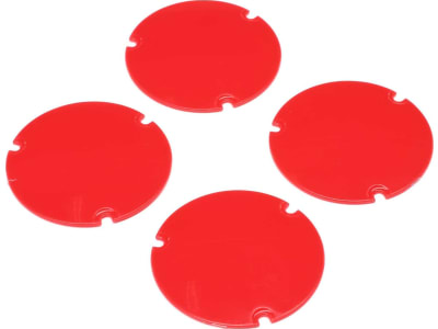 LOS-2890 Wheel Cover Set Red: 22S Sprint
