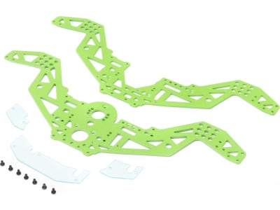 LOS211052 Chassis Plate Set Green: Mini LMT