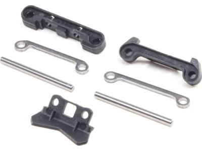 LOS214009 Rear Pivots and Bumper: Mini-T 2.0