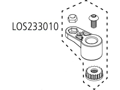 LOS233010 Servo Arm Set: TEN MT