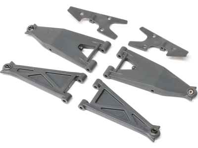 LOS234053 Front Suspension Arm Set Gray: RZR Rey