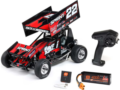 LOS-2359 22S Sprint RTR with Battery and Charger Red: 1 / 10 2WD