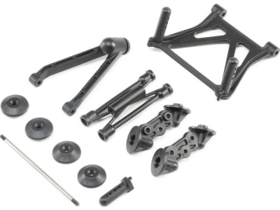 LOS240010 Swivel Rear Body Mount Set: LST 3XL-E