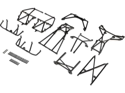 LOS241038 Cage Set Complete Black: LMT