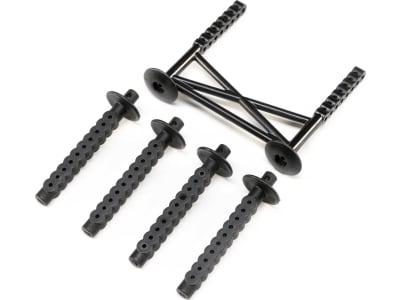 LOS241050 Rear Body Support and Body Posts Black: LMT