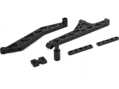 LOS251037 FR / RR Chassis Brace and CNTR Diff Spcr: MTXL