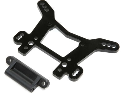 LOS254064 Shock Tower Rear Black AL: DBXL-E 2.0