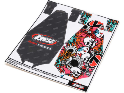 LOS311012 Mini-B Chassis Protective Tape Precut 2