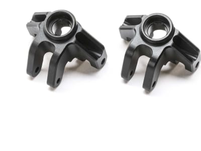 LOS314007 Steering Spindle Set Aluminum Black: Mini LMT