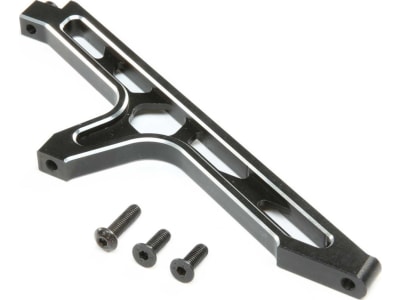 LOS351016 Chassis Brace Front Aluminum Black: DBXL-E 2.0