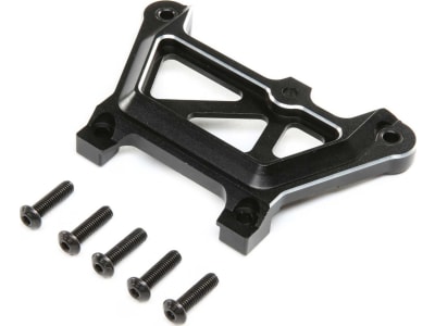 LOS351018 Front Top Plate Aluminum Black: DBXL-E 2.0