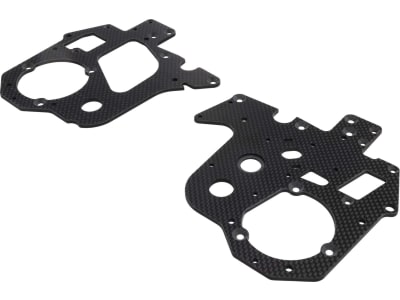 LOS361000 Carbon Chassis Plate Set: PM-MX / SM