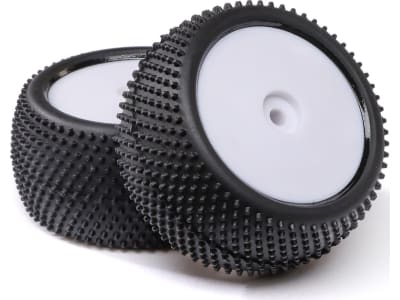 LOS41051 Big Shot Rear Mounted Tires White 2 : Mini B