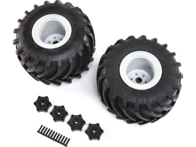 LOS43034 Mounted Monster Truck Tires L / R: LMT