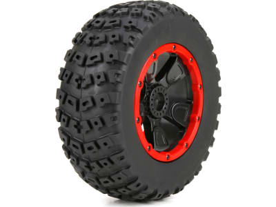 LOS45004 LOS45004 Left and Right Tire 1ea Premounted: 1:5 4WD Db XL