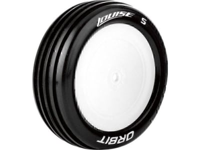 LOULT3182SWAF E-Orbit 1 / 10 2WD Front Buggy Tire Soft Mounted On White Rim f