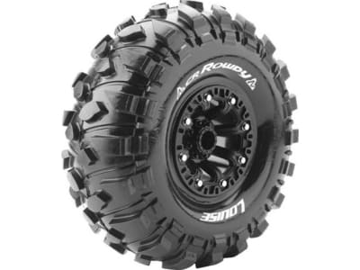 LOULT3238VB Cr-Rowdy 1:10 2.2 Crawler Tires 12mm Hex Super Soft Mounted O