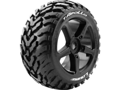 LOULT3252SB T-Apollo 1 / 8 Off-Road Truggy Tires 0 Offset 17mm Mounted  2 