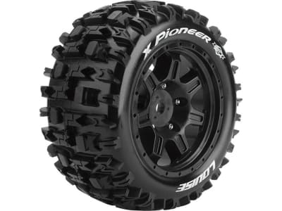 LOULT3296BM Mft X-Pioneer Sport Monster Truck Tires 24mm Hex Mounted On Bl