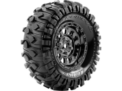 LOULT3347VBC Cr-Rowdy 1:10 1.9 Crawler Class 1 Tires 12mm Hex On Black Chrom