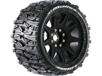 LOULT3355SB Mt-Mallet Speed 1 / 8 Monster Truck Tires 0 and 1 / 2 Offset 17mm Re