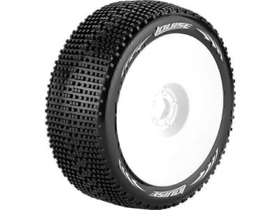 LOULT370SW B-Groove 1 / 8 Soft Front / Rear 17mm Hex Mounted On White Rim