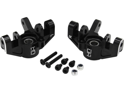 LSRR2101 Black Aluminum front HD steering spindles - Super Rock Re