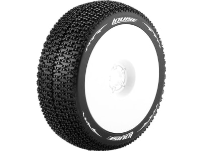 L-T3100SW 1 / 8 B-Maglev Soft Tires On White 17mm Rims  2 