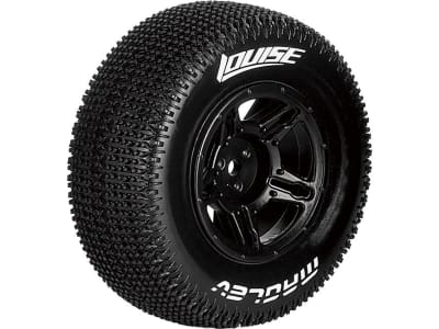 L-T3145SBAA 1:10 Sc-Maglev Front / Rear Soft Tires Black 12mm  2  Associated S