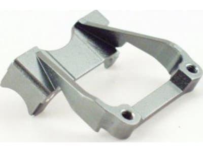 MH0908 HPI Micro RS4 Metal Gray Aluminum Front Bulkhead