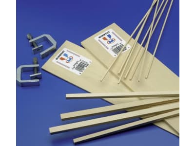 MID4058 Basswood Strip 3 / 16x3 / 8x24 EACH