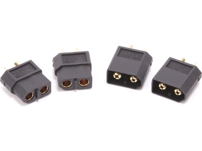 MK2980BK XT60 Plug M / F Black - 2 pieces